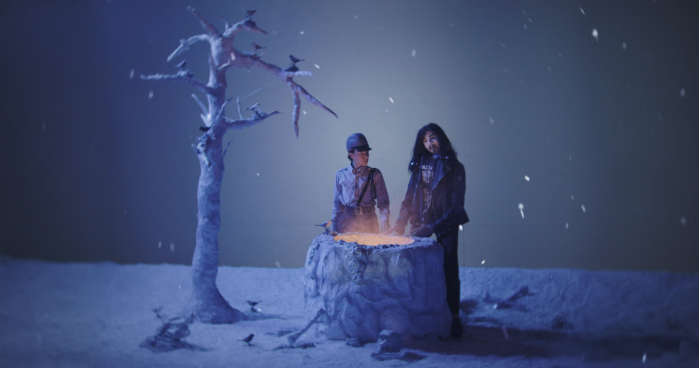 Still from film: The Hyperboreans, León and Cociña (2024) Still from film: The Hyperboreans, León and Cociña (2024)