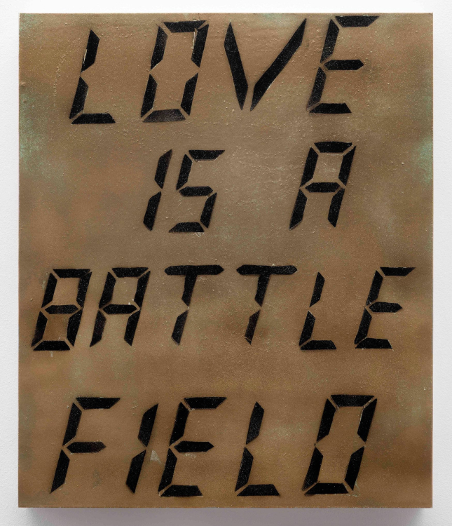 1984 (Love Is a Battle Field) (2021) - Installed during group exhibition Alone Together (2024) 1984 (Love Is a Battle Field) (2021) - Installed during group exhibition Alone Together (2024)