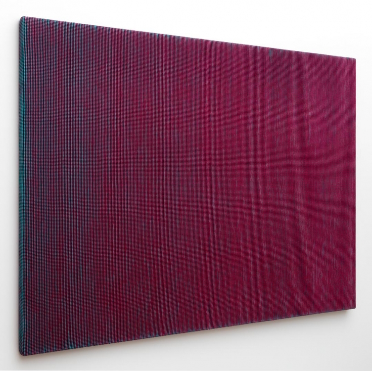 Near Next 17 08 01 (2017), lenticular tapestry, linen, 144 x 200 cm. Photo: Gert Jan van Rooij. Near Next 17 08 01 (2017), lenticular tapestry, linen, 144 x 200 cm. Photo: Gert Jan van Rooij.