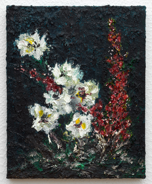 Wild Flowers, 2020, Oil on canvas, 50 x 40 cm. Photo: Gert Jan van Rooij. Wild Flowers, 2020, Oil on canvas, 50 x 40 cm. Photo: Gert Jan van Rooij.