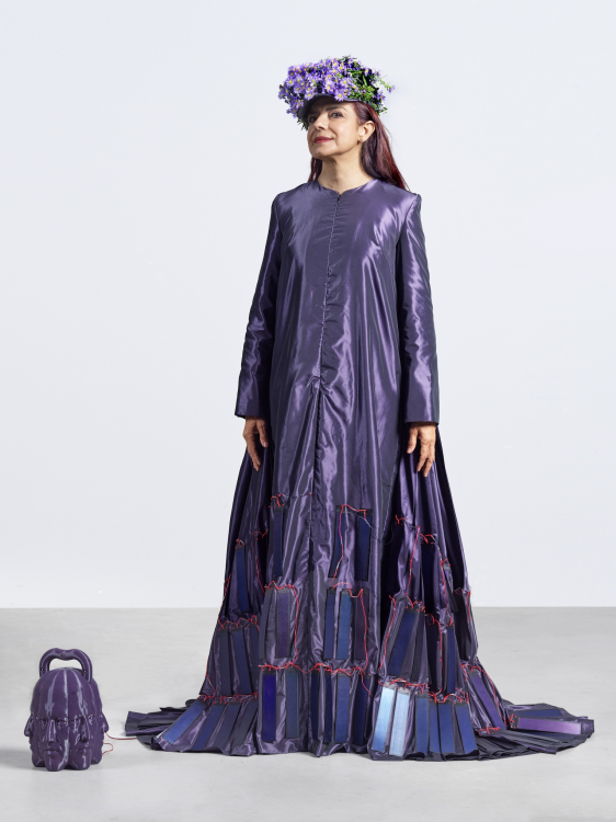 Alicia Framis in her wedding dress (part of Rabobank Art Collection. Designed by Jan Taminiau) for the wedding of The Hybrid Couple at Depot Boijmans van Beuningen  Alicia Framis in her wedding dress (part of Rabobank Art Collection. Designed by Jan Taminiau) for the wedding of The Hybrid Couple at Depot Boijmans van Beuningen